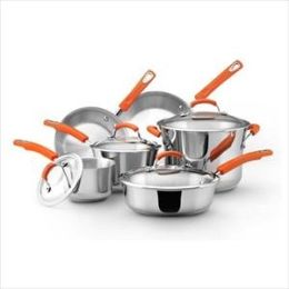 10pc Cookware Set - Stainless Steel