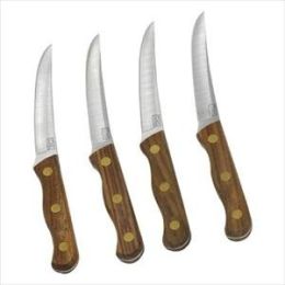 Walnut Tradition 4-Pc Steak Knife Set