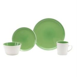 Color Burst Kiwi Green 16-Pc Dinnerware Set