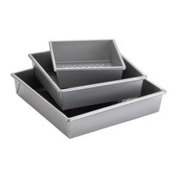 3-Pc Professional Cake Pan Set (Square)