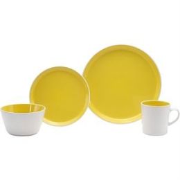 Color Burst Lemon Drop 16-Pc Dinnerware Set