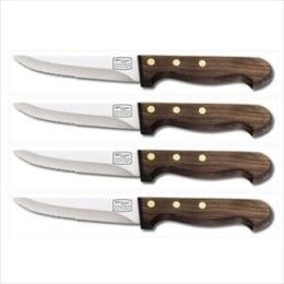 Basics 4-Pc Steak Knife Set (Walnut)