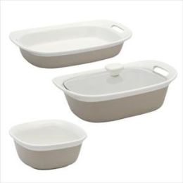 Etch 4-Pc Bakeware Set (Sand)