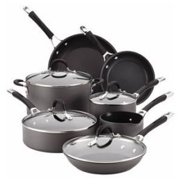 11-Pc Momentum Hard Anodized Cookware Set