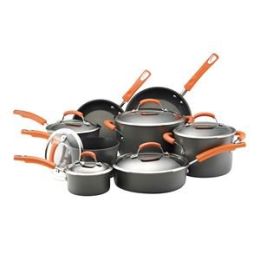 14-Pc Hard Anodized Cookware Set