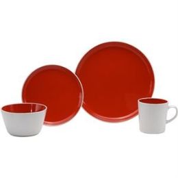 Color Burst Very Cherry 16-Pc Dinnerware Set