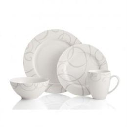 Symphony Grey 16-Pc Dinnerware Set